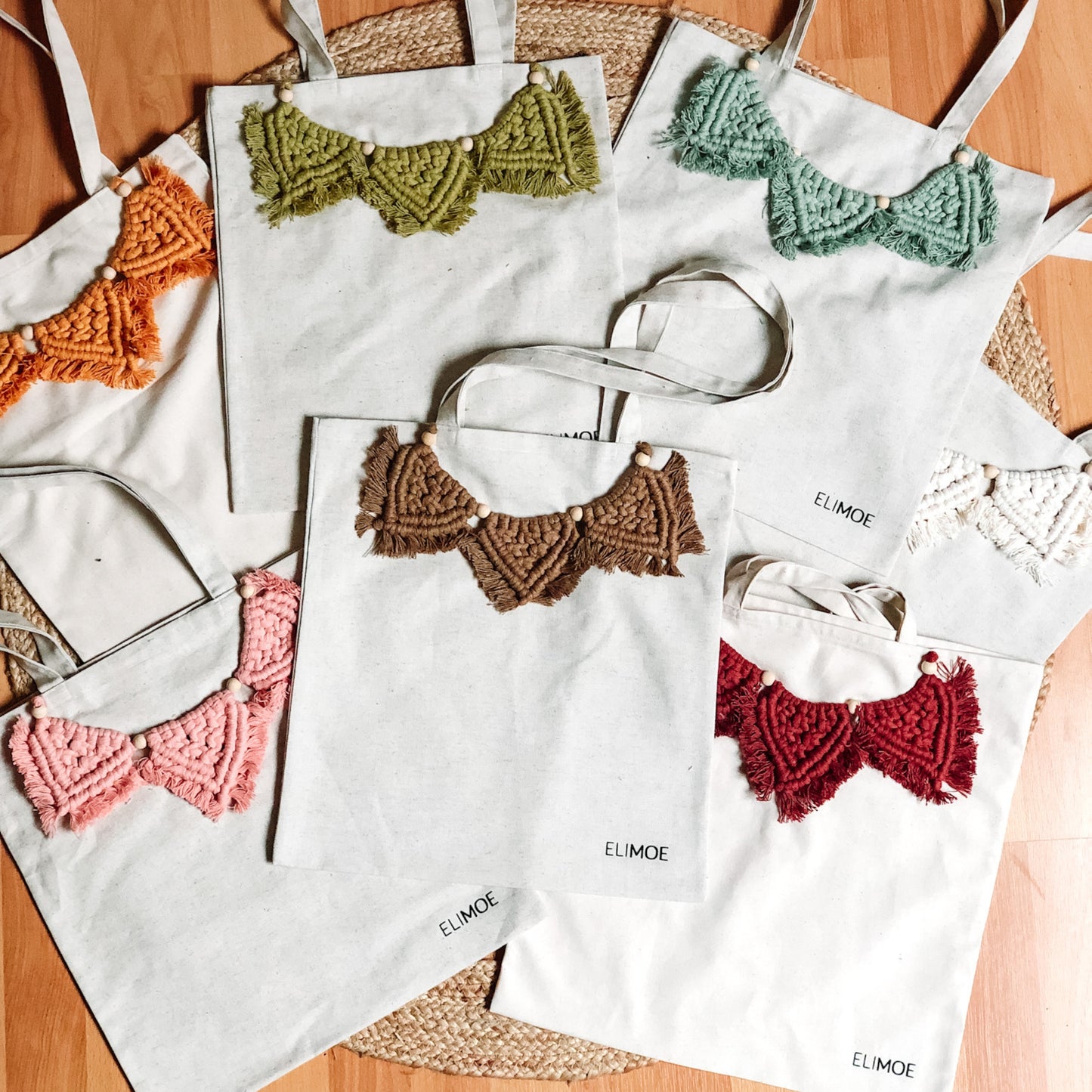 Sac en tissu et macramé - MARCUS