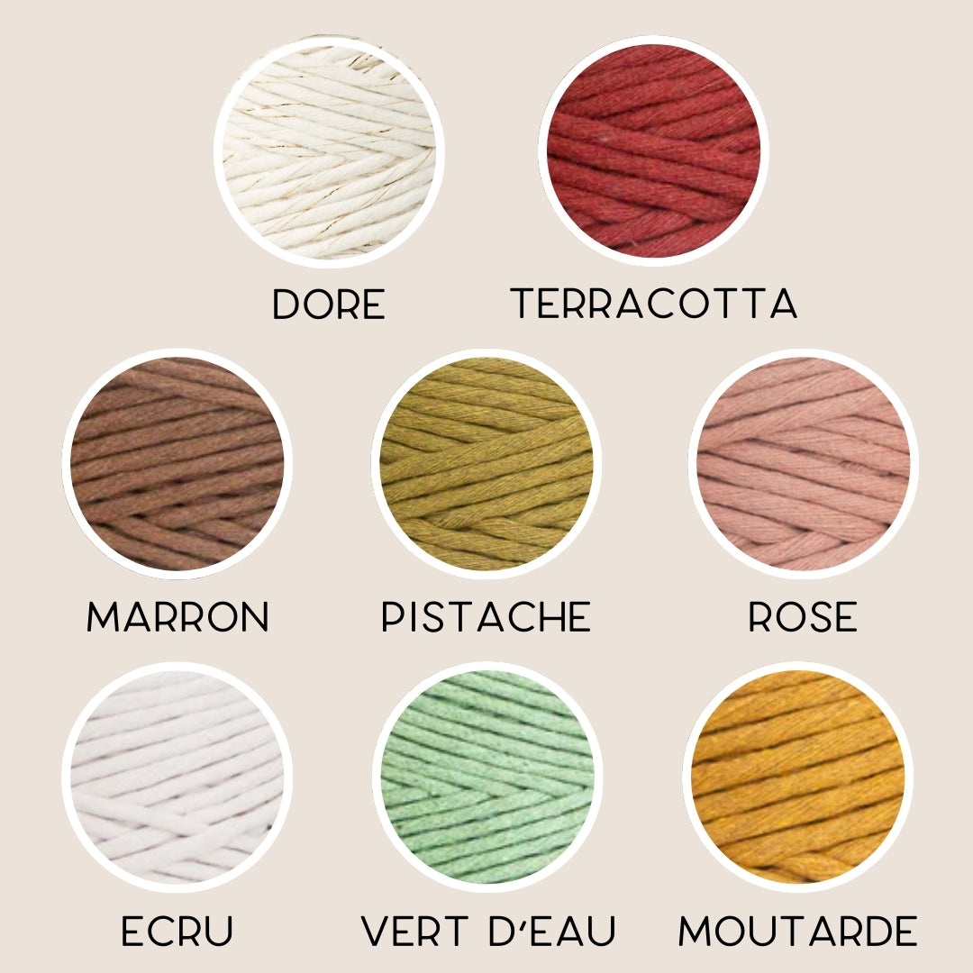 Miroir en macramé - MANDALA