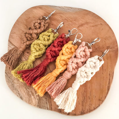 Porte-clé en macramé - CORFOU