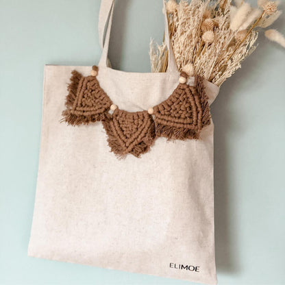 Sac en tissu et macramé - MARCUS