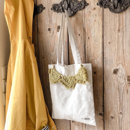 Sac en tissu et macramé - MARCUS