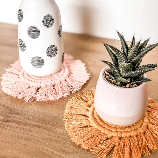Sous verre en macramé - UNI