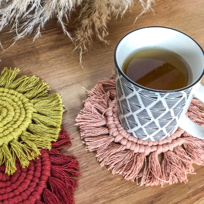Sous verre en macramé - UNI