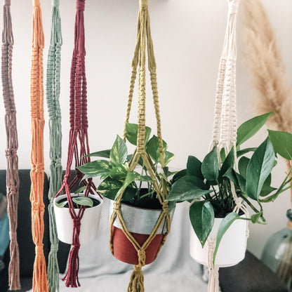 Suspension tressée en macramé - PISE