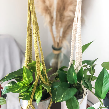 Suspension tressée en macramé - PISE