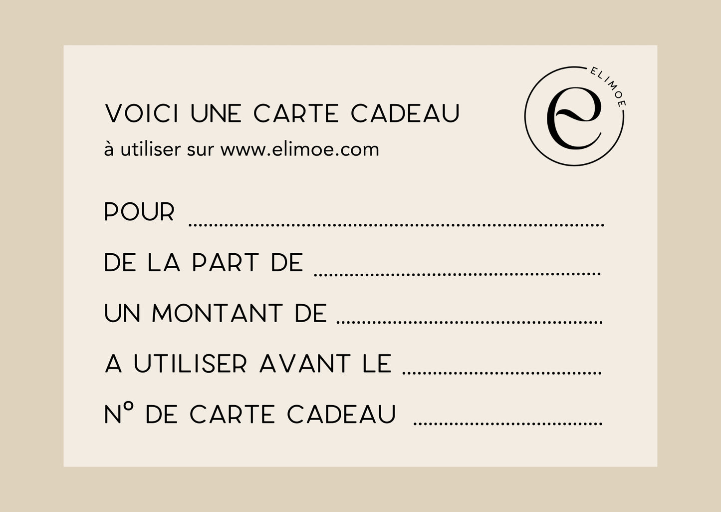 Carte cadeau